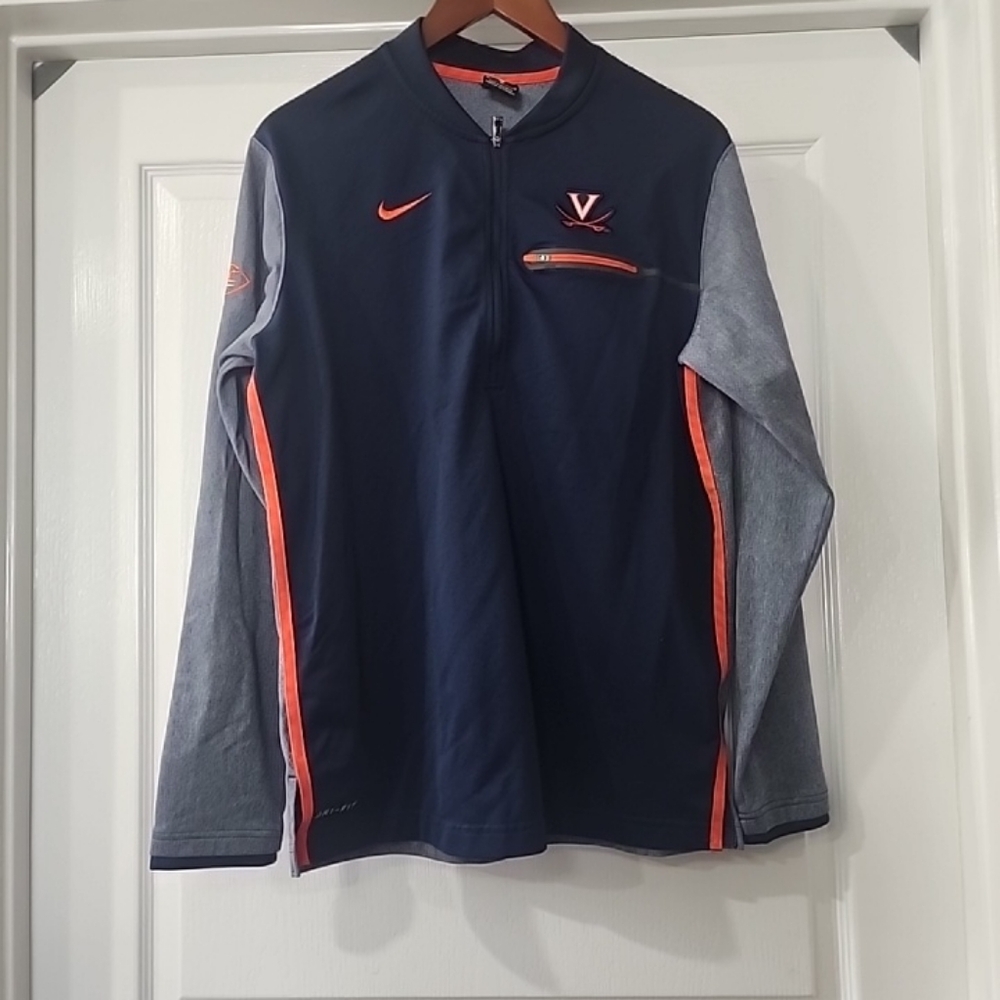 Nike College Dri-FIT Game West Virginia University Multicolor 1/2 zip pullover